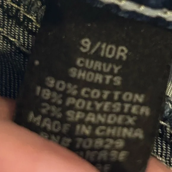 💋Rue 21 Lace Trimmed Low Daisy Dukes Denim bootie shorts 9/10 curvy 🩷 92 - Picture 7 of 7